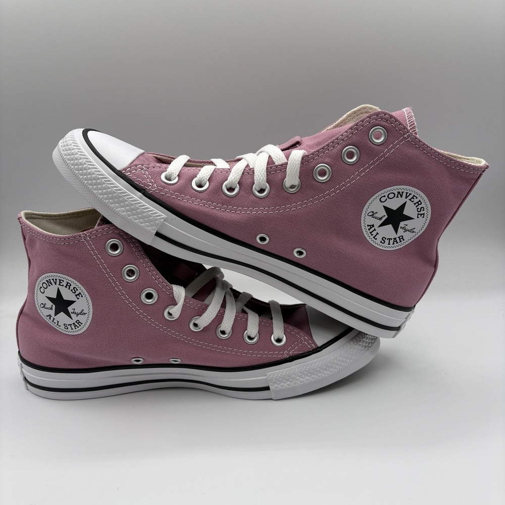Converse Chuck Taylor All Star Shoes Womens 9 Mens Size 7 High Top Pink Rose NEW - Picture 4 of 9
